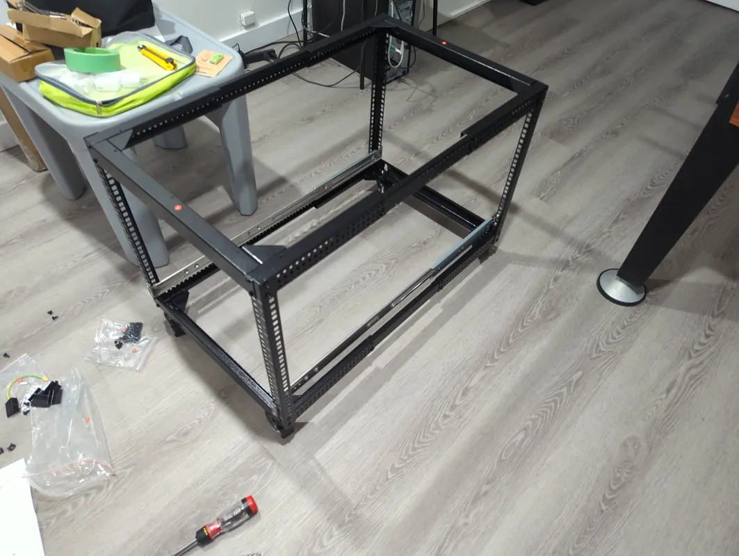 my new rack assembled